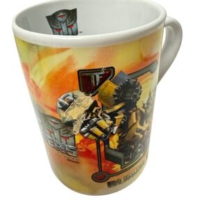 Transformers Revenge Fallen Bumblebee Optimus Prime Ceramic Coffee Mug 2009